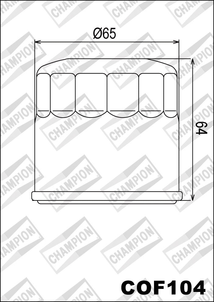 Champion Oil Filter COF104 (HF204)