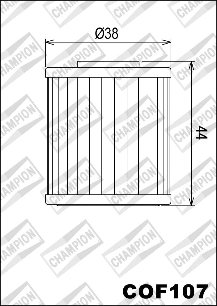 Champion Oil Filter COF107 (HF207)