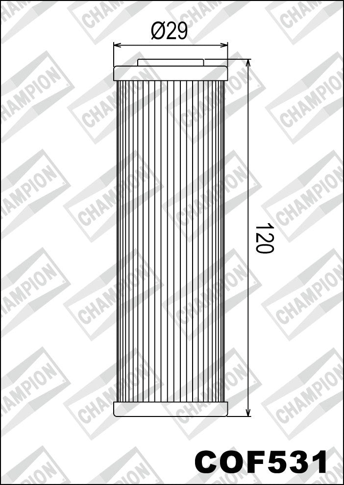 Champion Oil Filter COF531 (HF631)