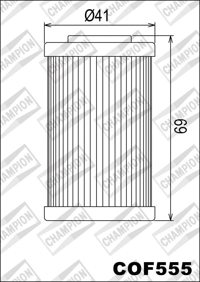 Champion Oil Filter COF555 (HF655)