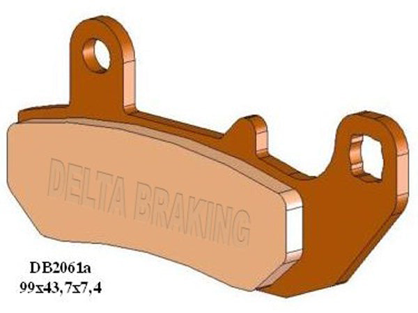 Delta M1 Organic Brake Pads DB2061 (FA157 VD348)