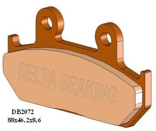 Delta M1 Organic Brake Pads DB2072 (FA124/2 VD143/2)