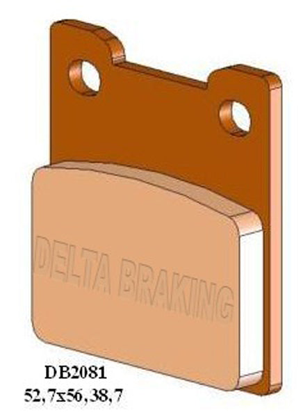 Delta M1 Organic Brake Pads DB2081 (FA222 VD350)