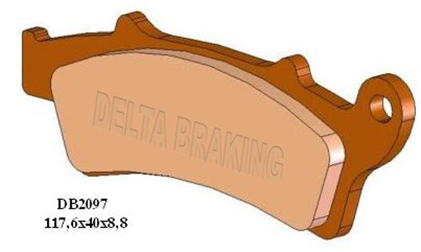 Delta M1 Organic Brake Pads DB2097 (FA324 VD9017)