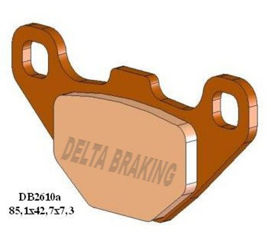 Delta M1 Organic Brake Pads DB2610 FA173 VD425