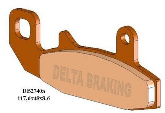 Delta M1 Organic Brake Pads DB2740 FA147 VD347