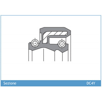 ARI.171 - Pair Of Fork Oil Seals 35 x 46 x 8/11 DC4Y-1