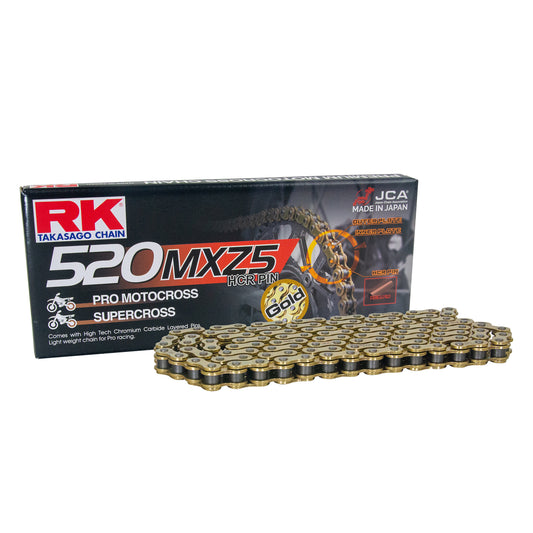 RK GB520MXZ5-114 Gold Pro MX Chain