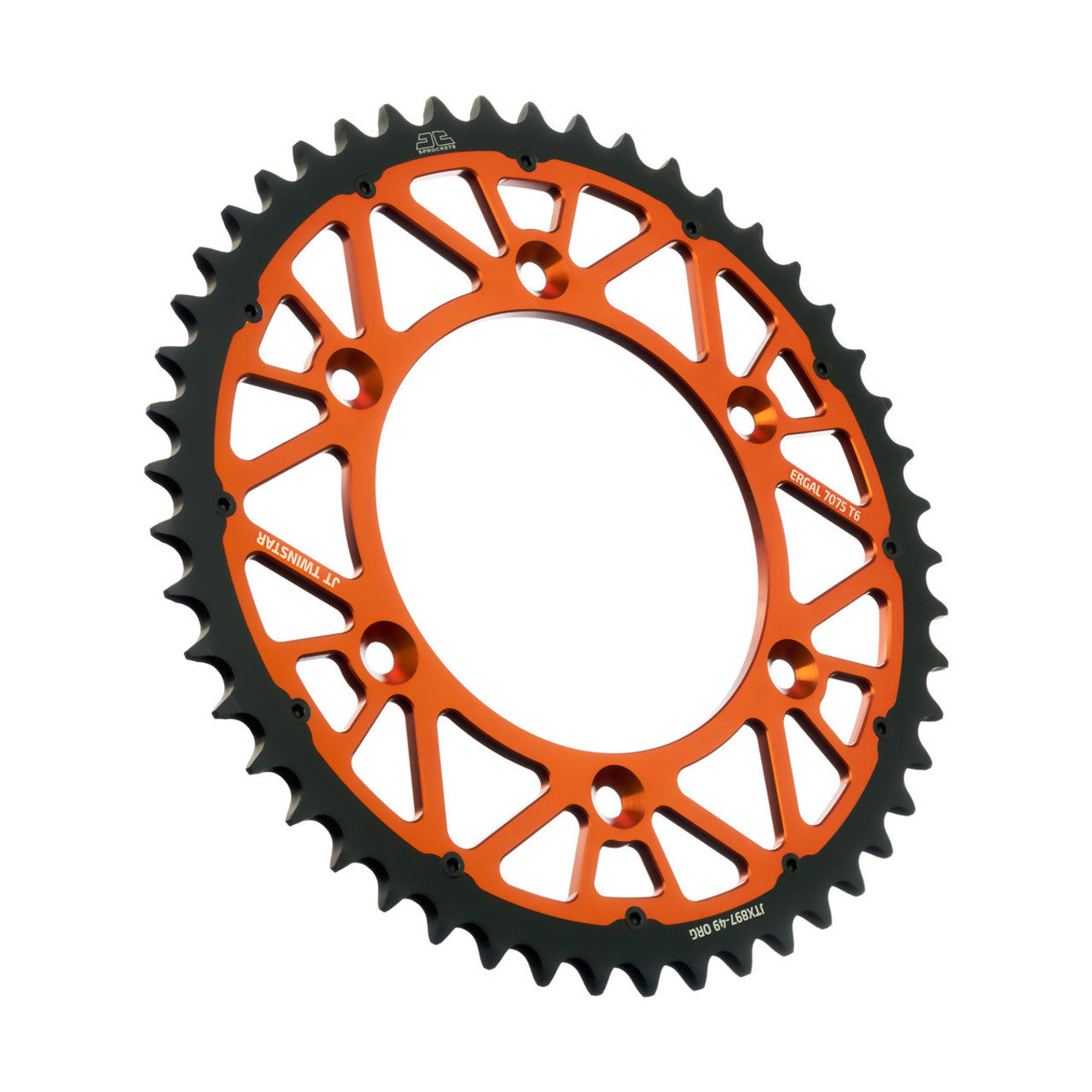 JT TwinStar Rear Sprocket KTM SX/EXC SXF/EXCF 125-530 91-24 Orange (48T - 52T)