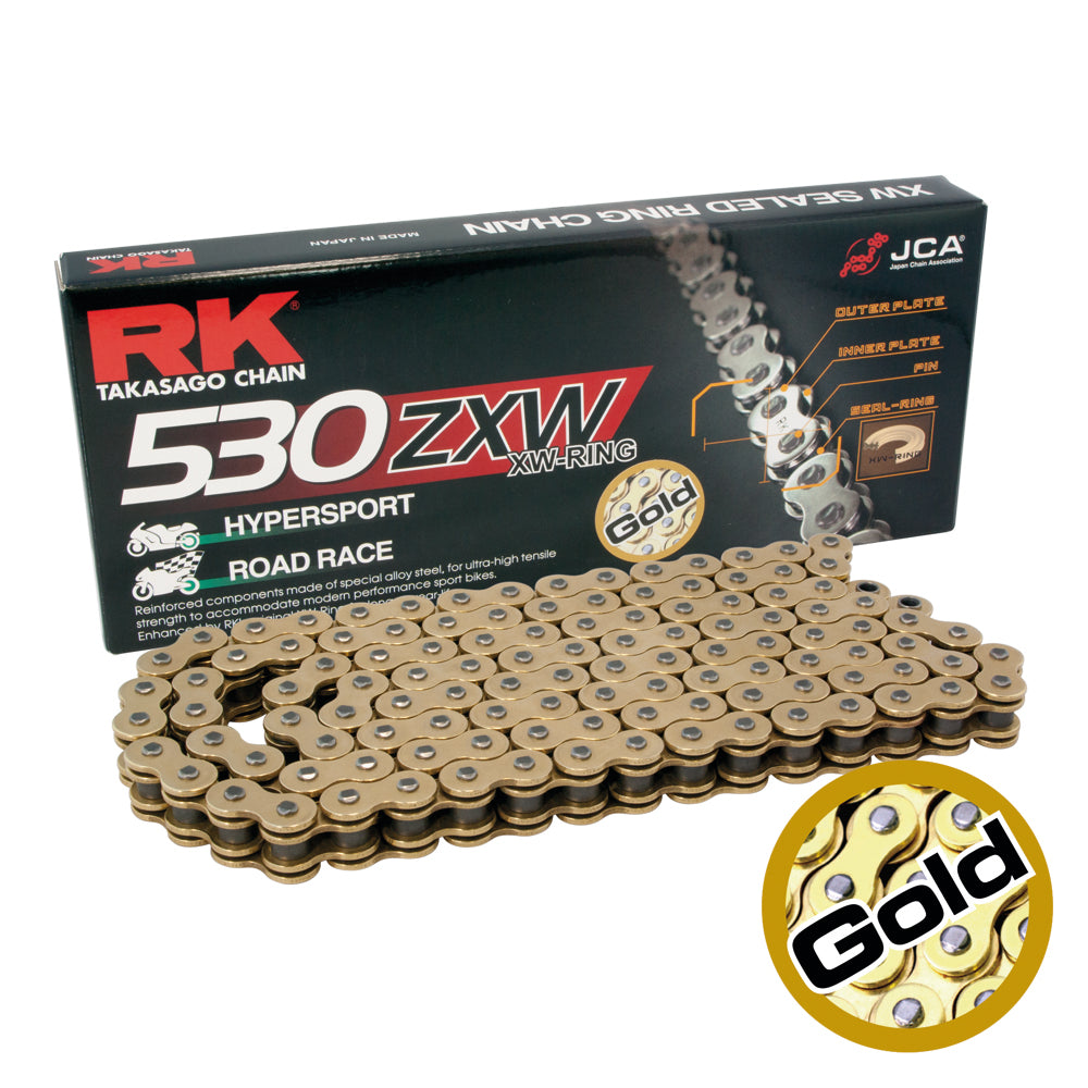 RK GB530ZXW-74 Gold XW-Ring Chain