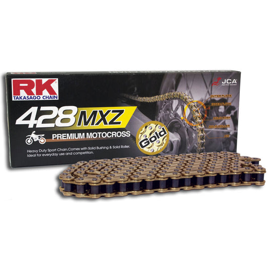 RK GB428MXZ-126 Gold Premium MX Chain