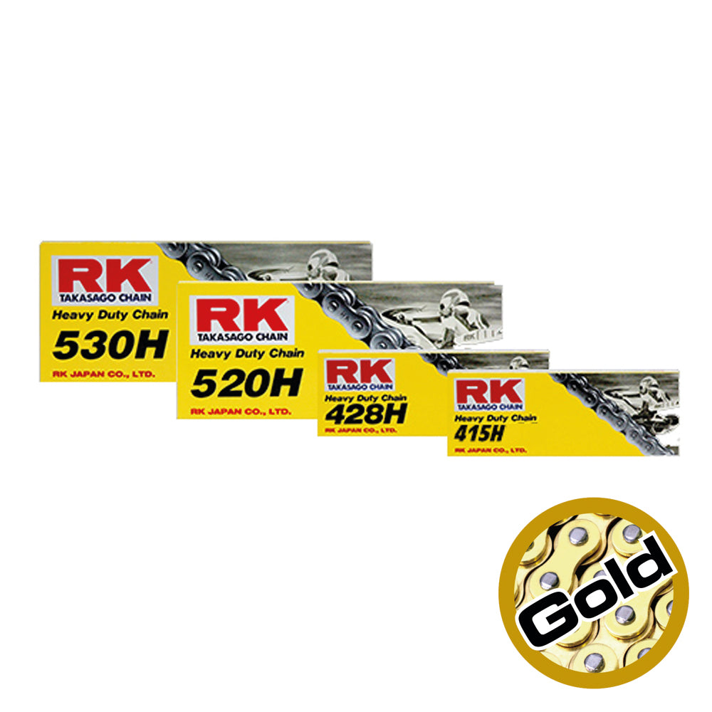 RK GS428HSB Gold Per Link (100FT=2400) Heavy Duty Chain