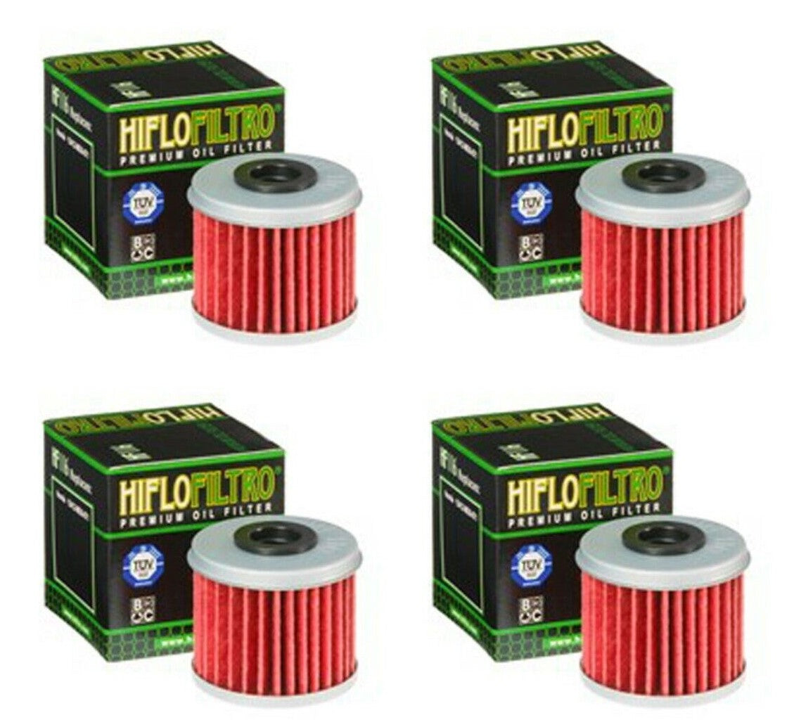 Hi Flo Filtro (HF116) Pack with 4 for Honda CRF150 07-23 CRF250/450 R/X 02-23 Husqvarna TC/TE250 09-13