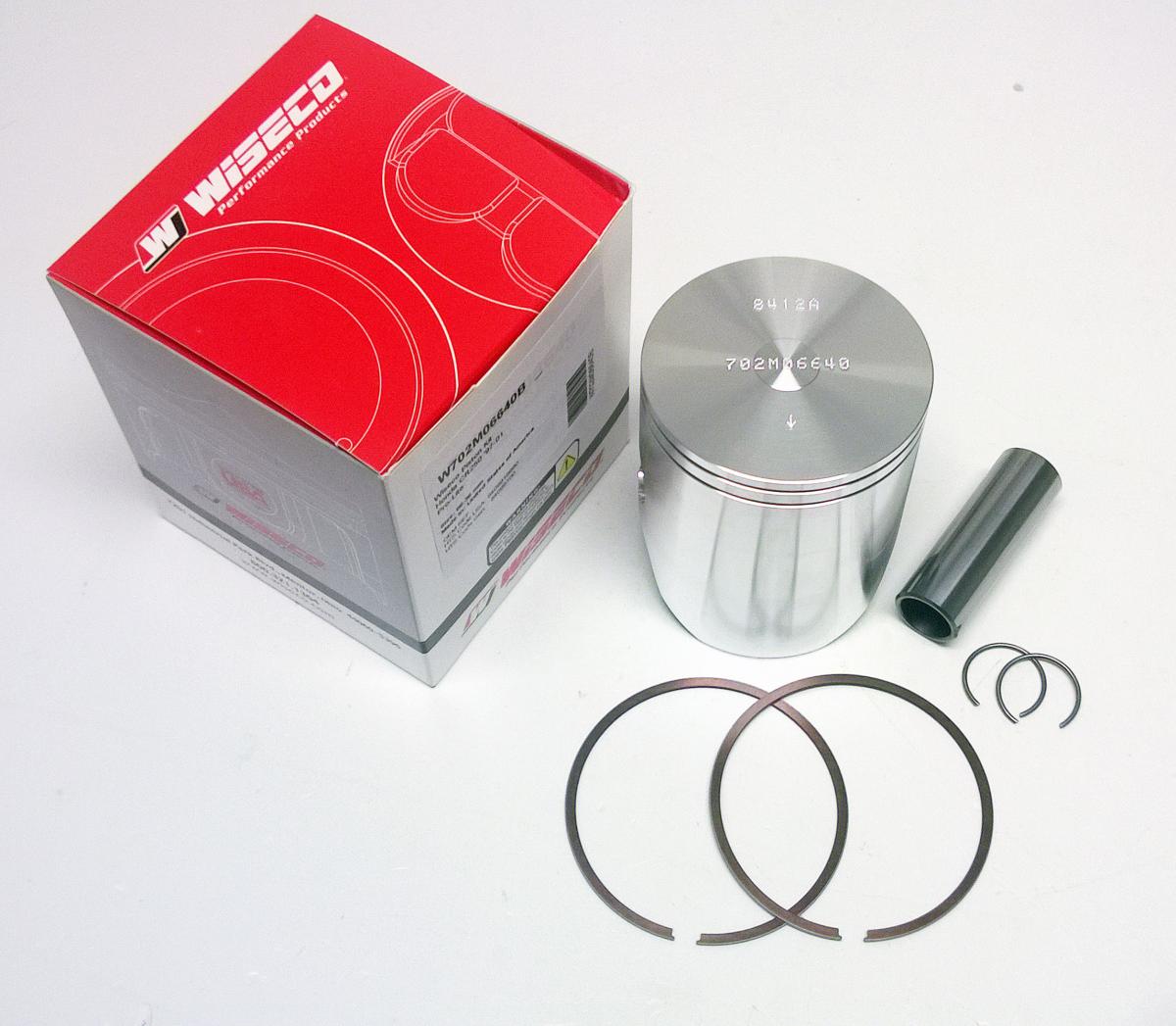 WISECO PISTON KIT 95-01 CR250 66.40 A Pro-Lite FLAT, TOP 2-RING 702M06640A WISECO