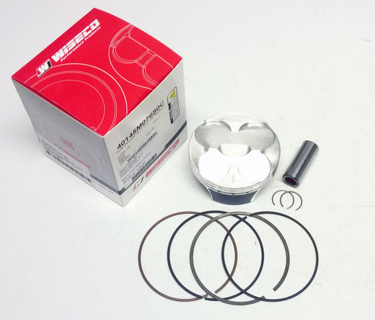 WISECO PISTON KIT 16-17 CRF250R 13.5 A, WISECO 40145M07680A 76.80, Skirt Coating ArmorGlide