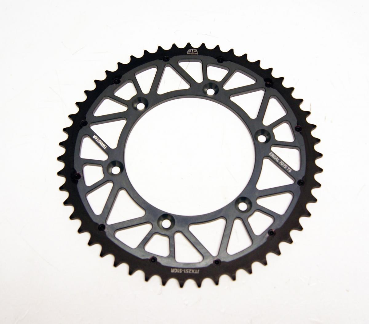 JT REAR SPROCKET TWINRING JTX251.51GR, TWINSTAR ALLOY & STEEL