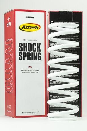 K-TECH Shock Absorber Spring - 36N (63x250) White, 63-250-36, HIGH PERFORMANCE SHOCK SPRING, K-TECH SUSPENSION, WP -10mm LOWERING