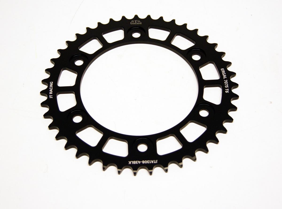 JT REAR SPROCKET ALLOY JTA1308.43BLK, CHAIN CONVERSION 520 JT RACELITE, HONDA ROAD JTR1308