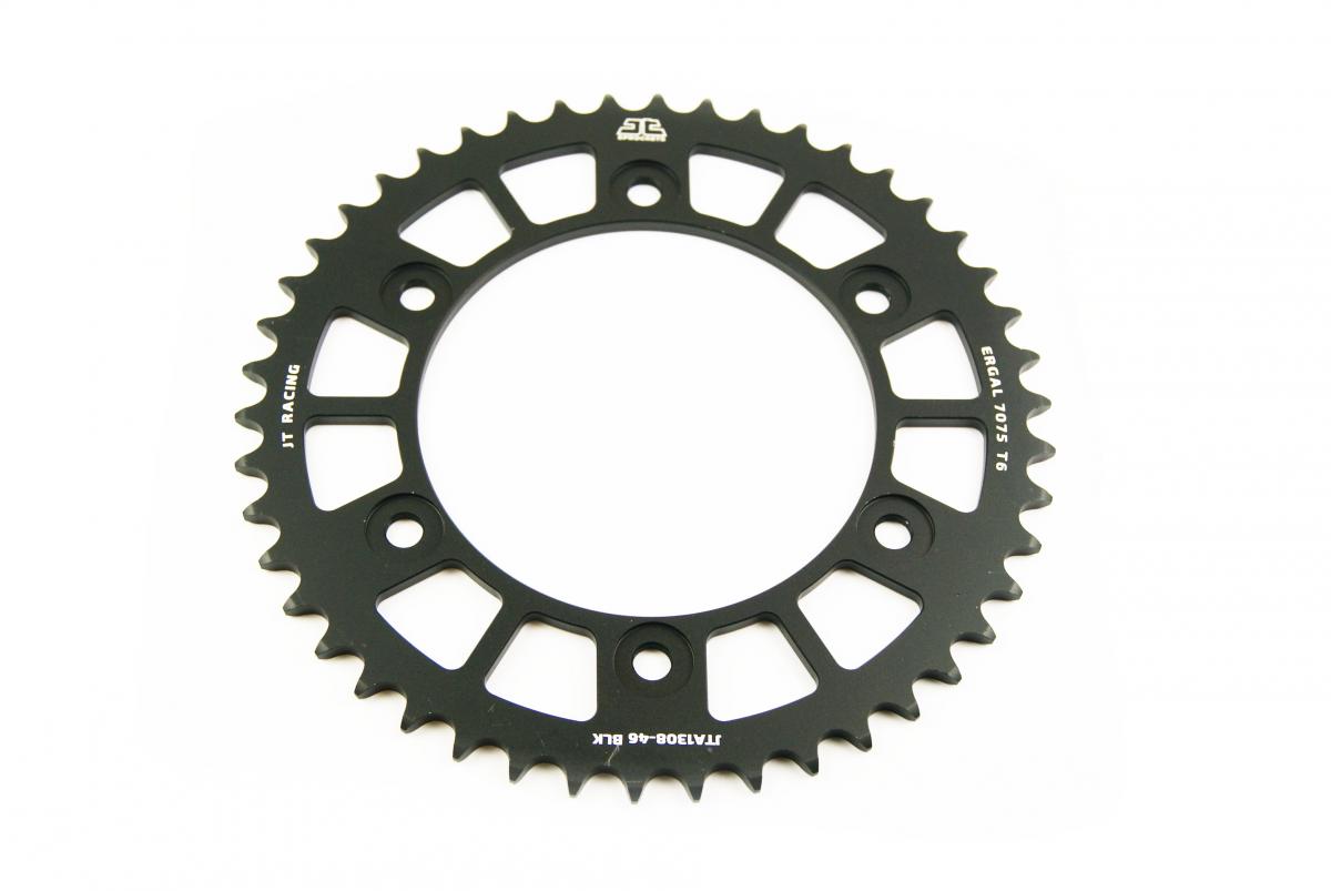 JT REAR SPROCKET ALLOY JTA1308.46BLK, CHAIN CONVERSION 520 JT RACELITE, HONDA ROAD JTR1308