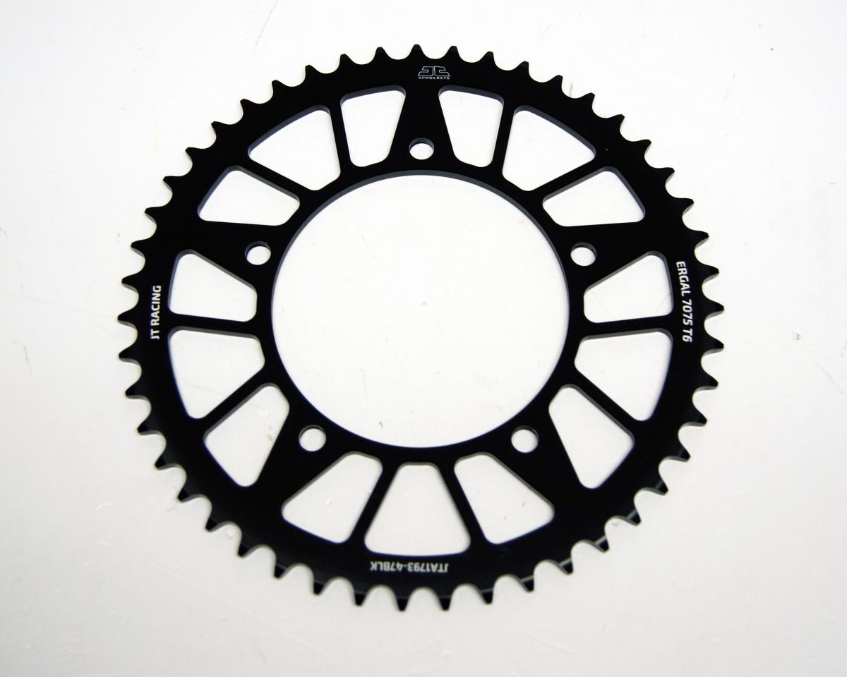 JT REAR SPROCKET ALLOY JTA1793.47BLK, JT RACELITE 7075 T6, CHAIN CONVERSION 520