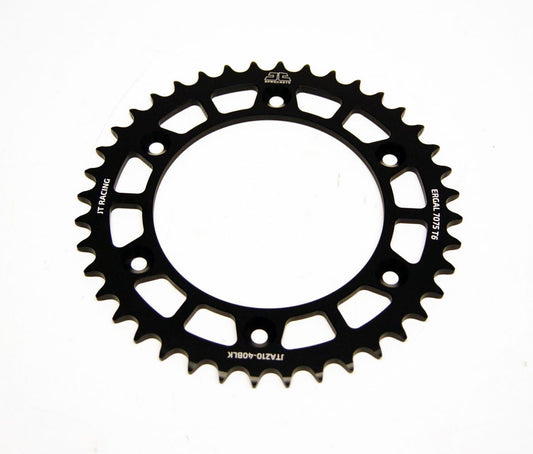 JT REAR SPROCKET JT RACERLITE BLACK, JT JTA210.40BLK 7075-T6 Aluminium