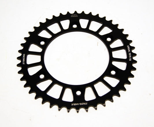 JT REAR SPROCKET JT RACERLITE BLACK, JT JTA210.44BLK 7075-T6 Aluminium