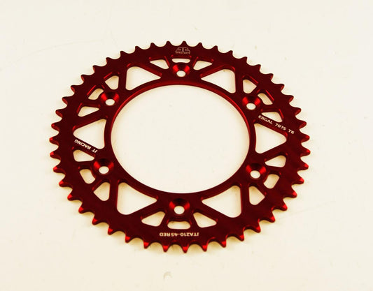 JT REAR SPROCKET JT RACERLITE RED, JT JTA210.45RED 7075-T6 Aluminium