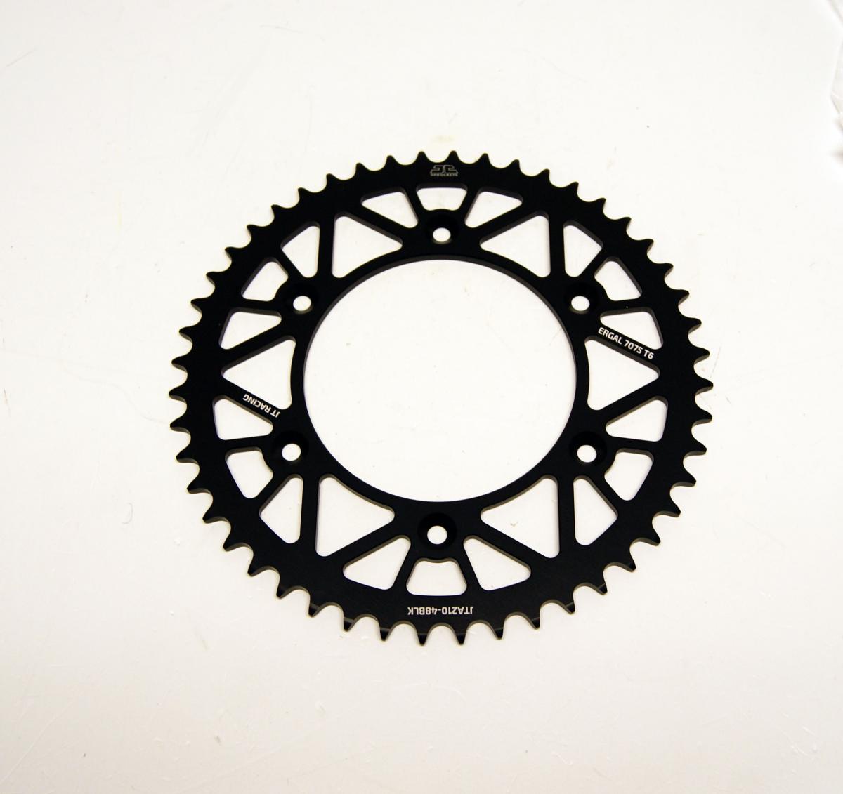 JT REAR SPROCKET JT RACERLITE BLACK, JT JTA210.48BLK 7075-T6 Aluminium