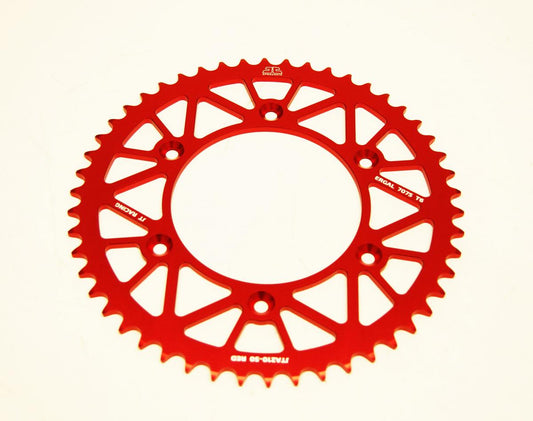 JT REAR SPROCKET JT RACERLITE RED, JT JTA210.50RED 7075-T6 Aluminium