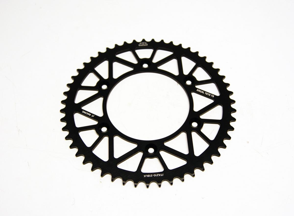 JT REAR SPROCKET JT RACERLITE BLACK, JT JTA210.51BLK 7075-T6 Aluminium