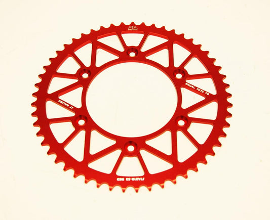 JT REAR SPROCKET JT RACERLITE RED, JT JTA210.53RED 7075-T6 Aluminium