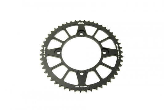 JT REAR SPROCKET ALLOY BLACK 462, JTA462.51BLK 7075-T6 Aluminium, JTR456