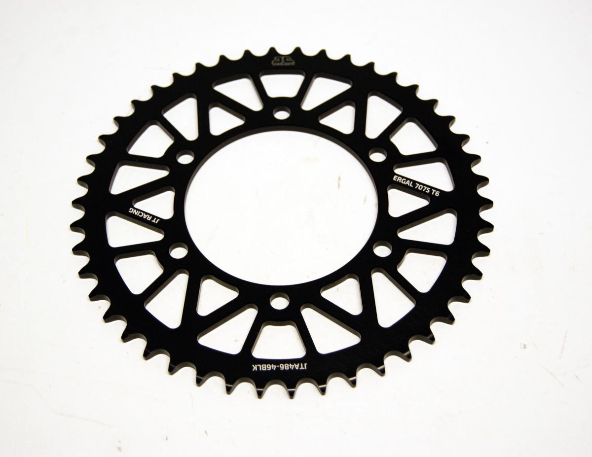 JT REAR SPROCKET ALLOY JTA486.46BLK, HONDA ROAD JT