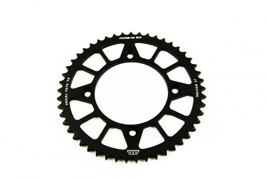 JT REAR SPROCKET ALLOY BLACK 798, JTA798.49BLK 7075-T6 Aluminium