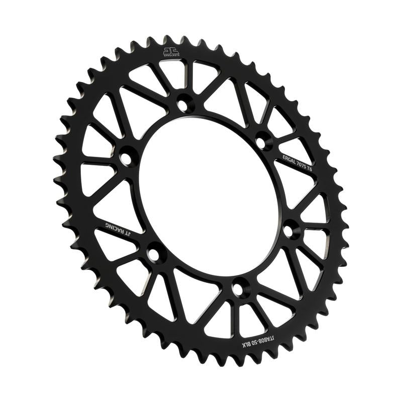 JT REAR SPROCKET ALLOY BLACK 808, JTA808.49BLK