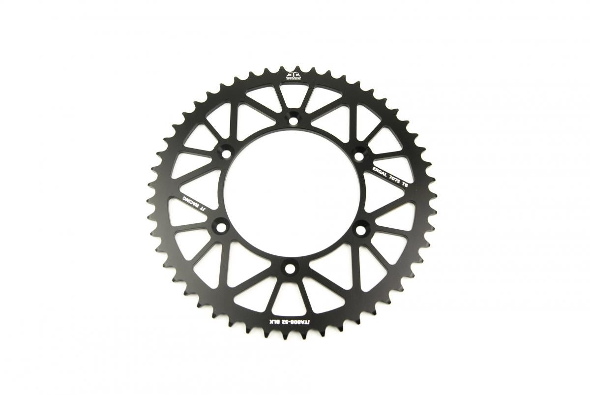 JT REAR SPROCKET ALLOY BLACK 808, JTA808.52BLK