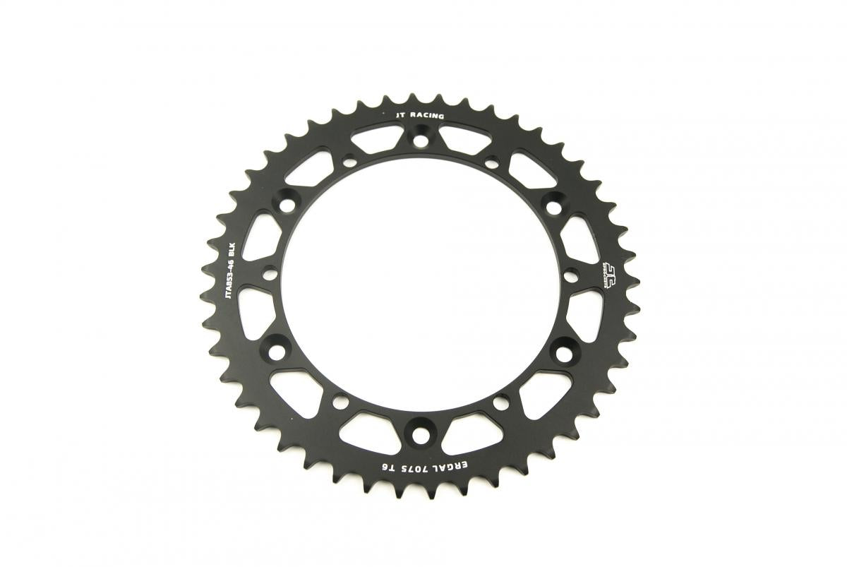 JT REAR SPROCKET ALLOY BLACK, JTA853.46BLK 7075-T6 Aluminium