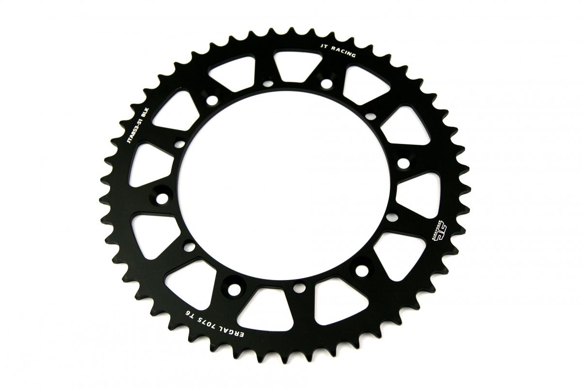 JT REAR SPROCKET ALLOY BLACK, JTA853.51BLK 7075-T6 Aluminium