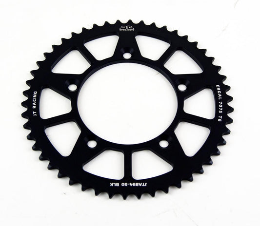 JT REAR SPROCKET ALLOY BLACK JT, JTA894.50BLK 7075-T6 Aluminium