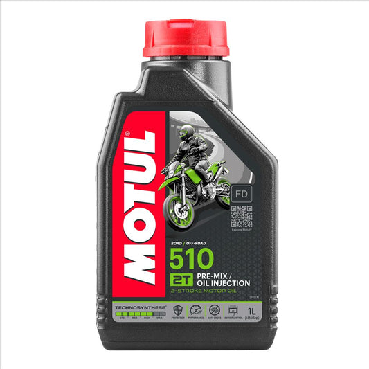 MOTUL - 510 2T SEMI SYNTHETIC 2-STROKE ENGINE OIL 1L