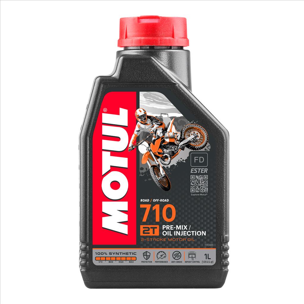 MOTUL - 710 2T  FULLY SYNTHETIC 2-STROKE OIL 1L