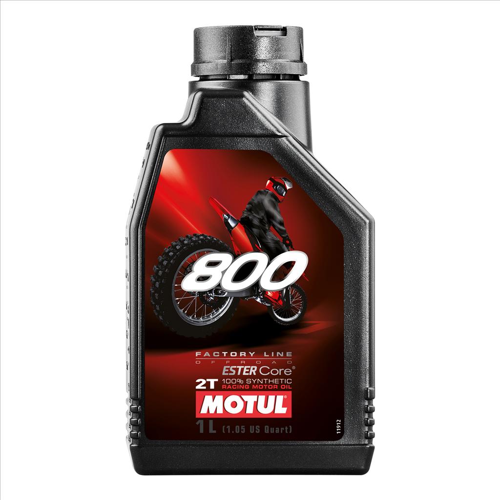 MOTUL - 800 2T FACTORYLINE FULLY SYNTHETIC OFF ROAD RACING 2-STROKE OIL 1L