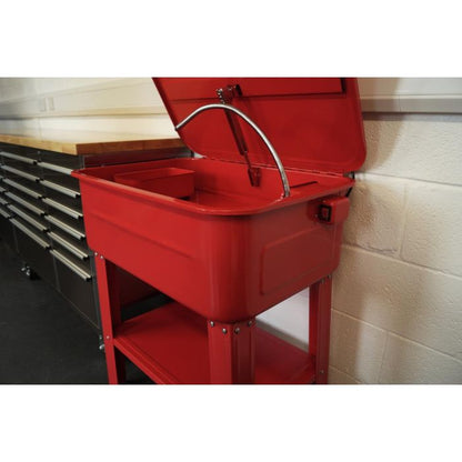 FIR PARTS WASHER / BENCH 20GL, 20 GALLON / ENGINE CLEANER WASHER, RED