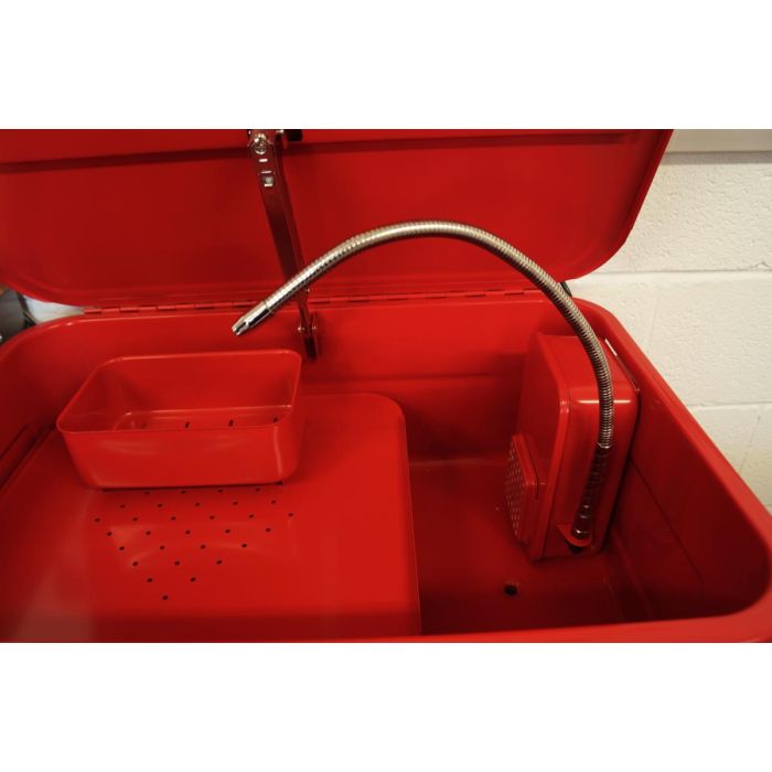 FIR PARTS WASHER / BENCH 20GL, 20 GALLON / ENGINE CLEANER WASHER, RED