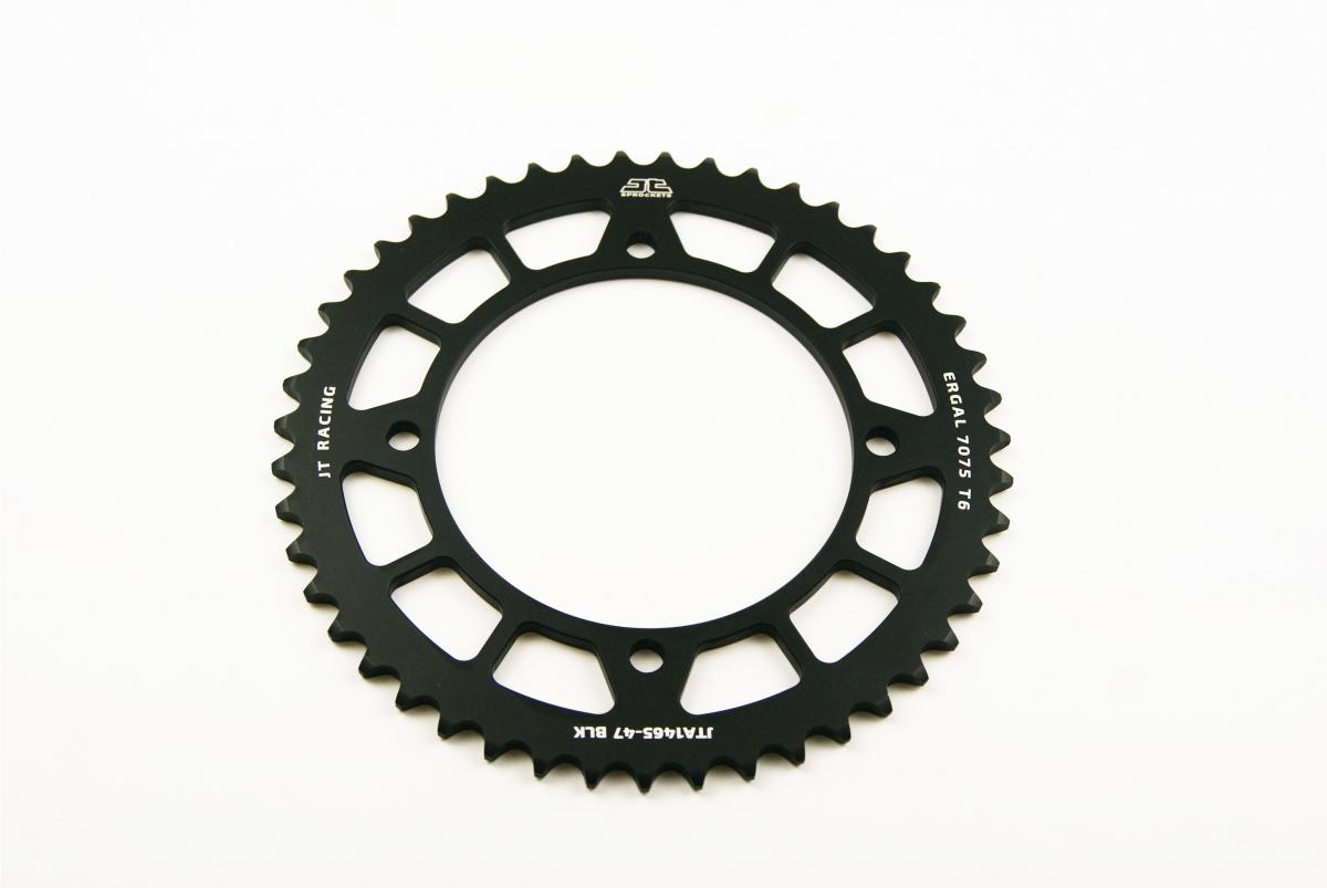 JT REAR SPROCKET ALLOY Black, JTA1465.47 7075-T6 Aluminium