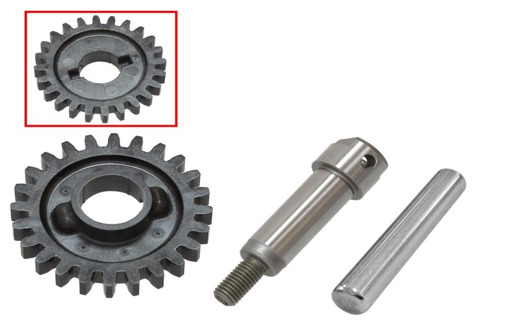 PSYCHIC WATER PUMP GEAR/SHAFT CRF250R/RX 2018-20, PSYCHIC MX-10259B HONDA, 19241-K95-A20, 19242-K95-A20, 96220-40238