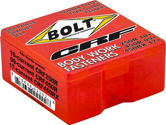 BOLT PLASTIC BOLT KIT CRF250/450, BOLT HARDWARE HON-PFK2, HON-0911024 HON-1300004 HON-1700024