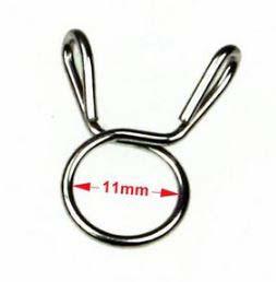 FIR HOSE CLAMP / CLIP ID: 11mm PACK 50, OD PIPE DIA RANGE 11.5MM - 12MM