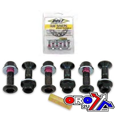 BOLT SPROCKET BOLT SET BLACK M8x25, BOLT HARDWARE 2008-HSB