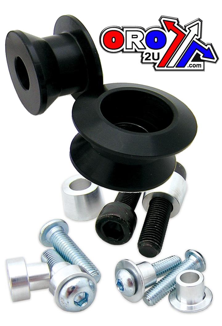 BOLT SWINGARM SPOOL UNIV BLACK, BOLT HARDWARE 2009-SSS.BK